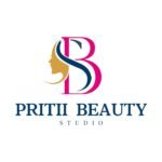 Pritii Beauty studio Logo Apnajob.in